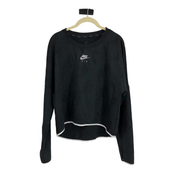 Nike air black midlayer DriFit crew long sleeve  running top size M - Picture 2 of 16